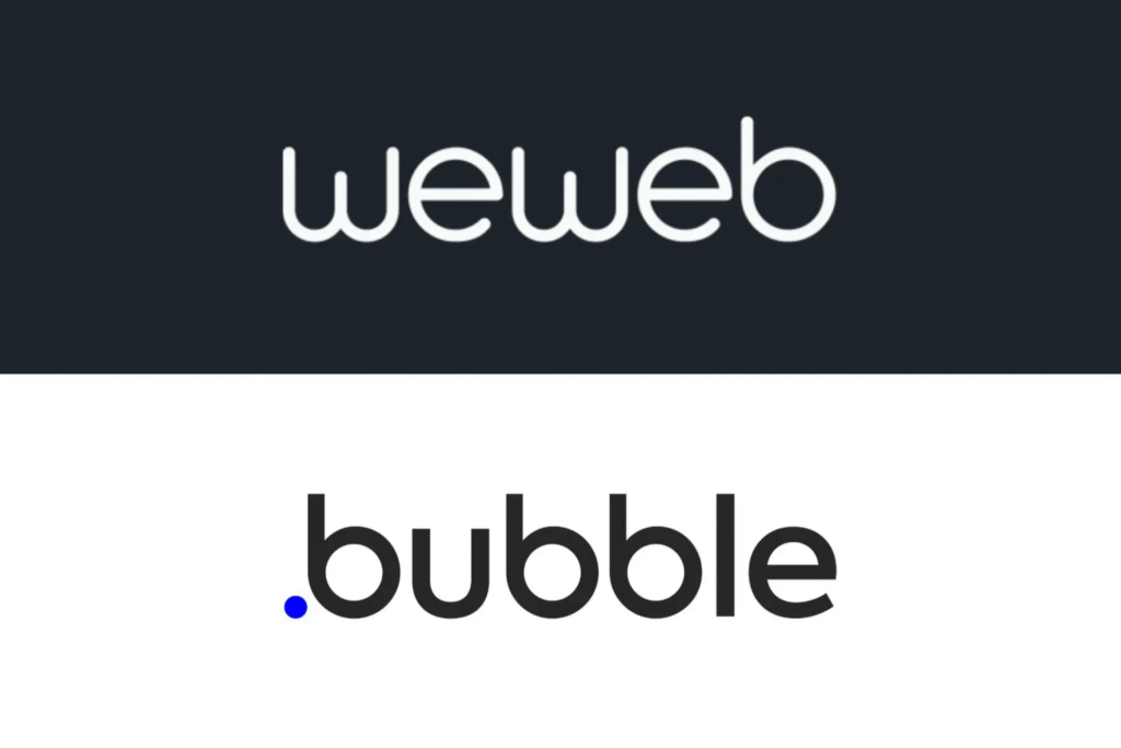 WeWeb × Bubble comparação rápida
