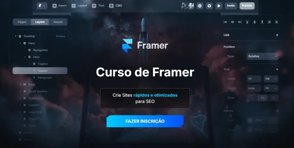 Framer training course: create websites with AI in minutes.