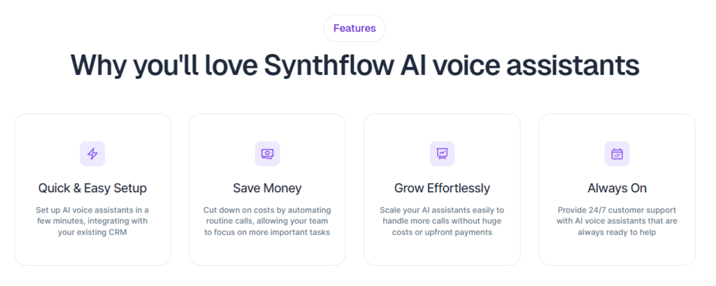 synthflow features