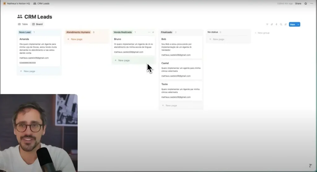Automação e banco de dados