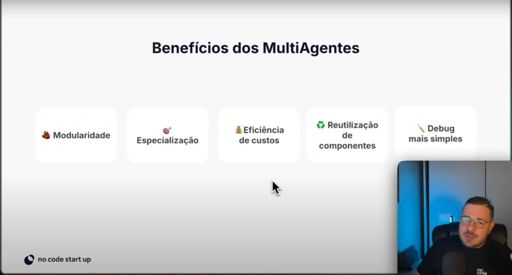 Vantagens modularidade, especialização e custo