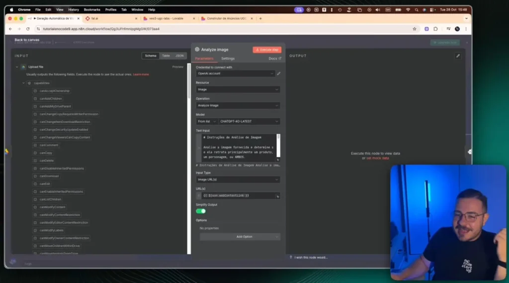 Practical workflow in Lovable and N8N