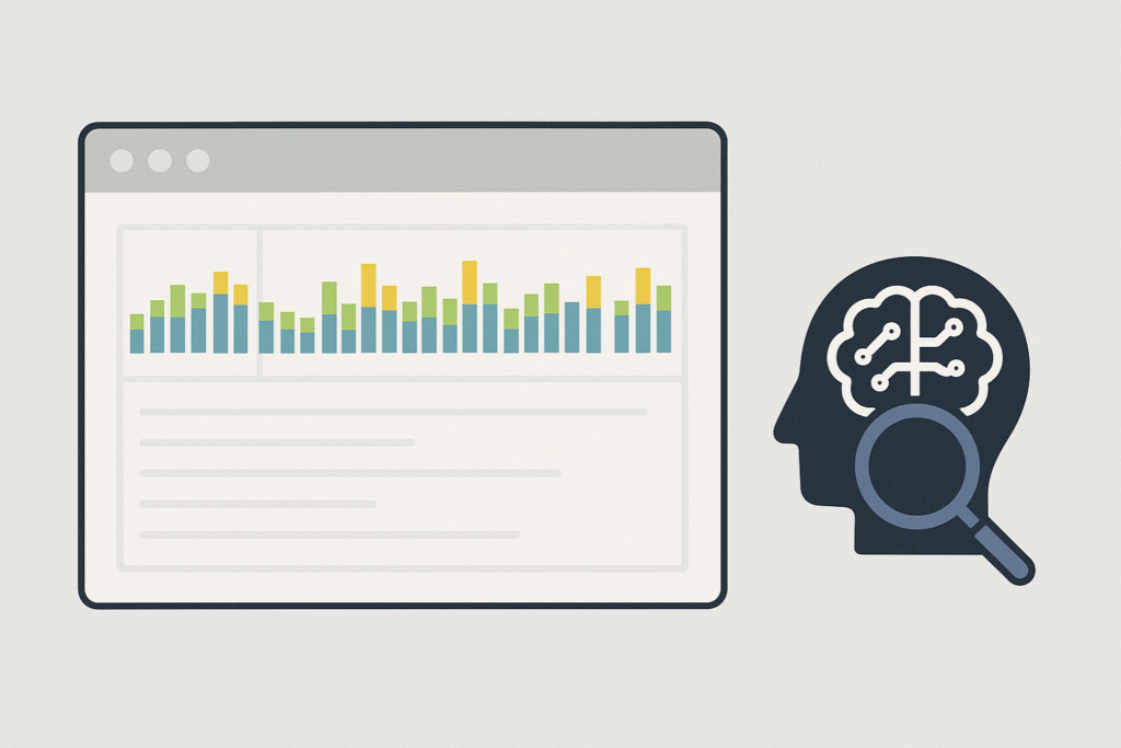 Interfaz de Chrome DevTools con el panel de rendimiento analizado por un agente de IA.