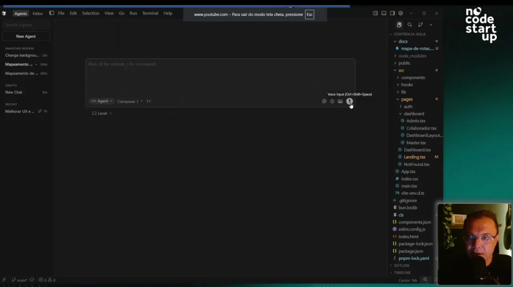 Voice prompt and final analysis of functionalities.