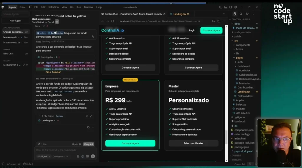 Visual testing and interaction with the console.